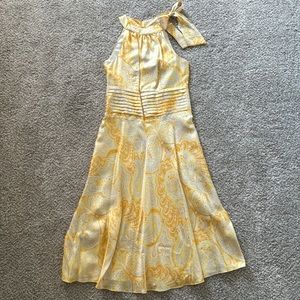 Lilly Pulitzer 100% silk golden formal dress size 2